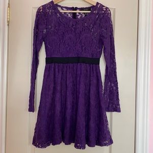 Purple Lace Jessica Simpson Dress